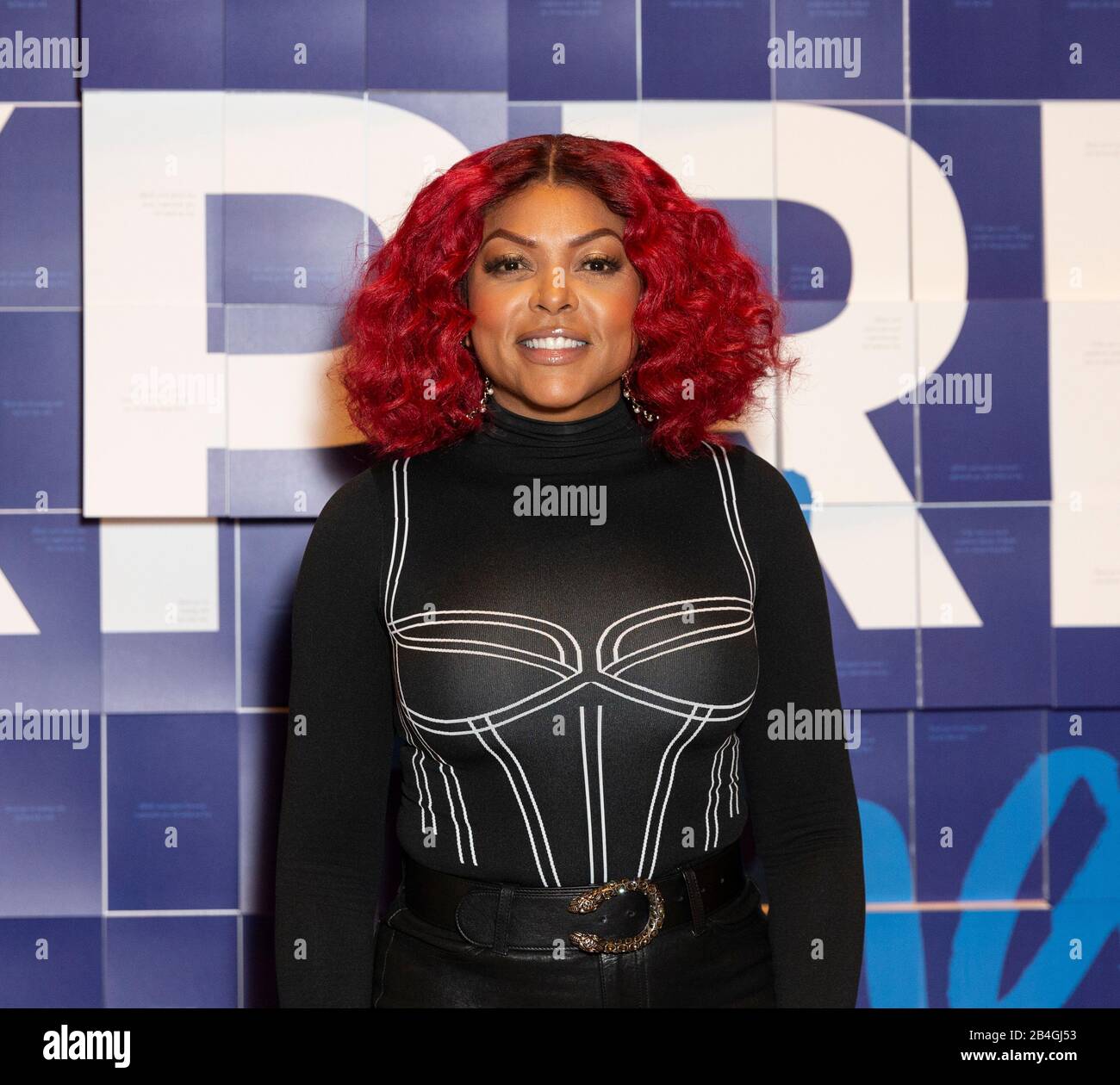 New York, Ny - 6 Marzo 2020: Taraji P. Henson Partecipa All'American Express Employee Appreciation Day Al Grand Central Terminal Vanderbilt Hall Foto Stock