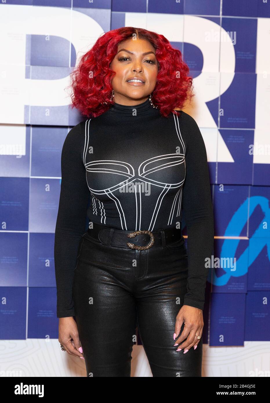 New York, Ny - 6 Marzo 2020: Taraji P. Henson Partecipa All'American Express Employee Appreciation Day Al Grand Central Terminal Vanderbilt Hall Foto Stock