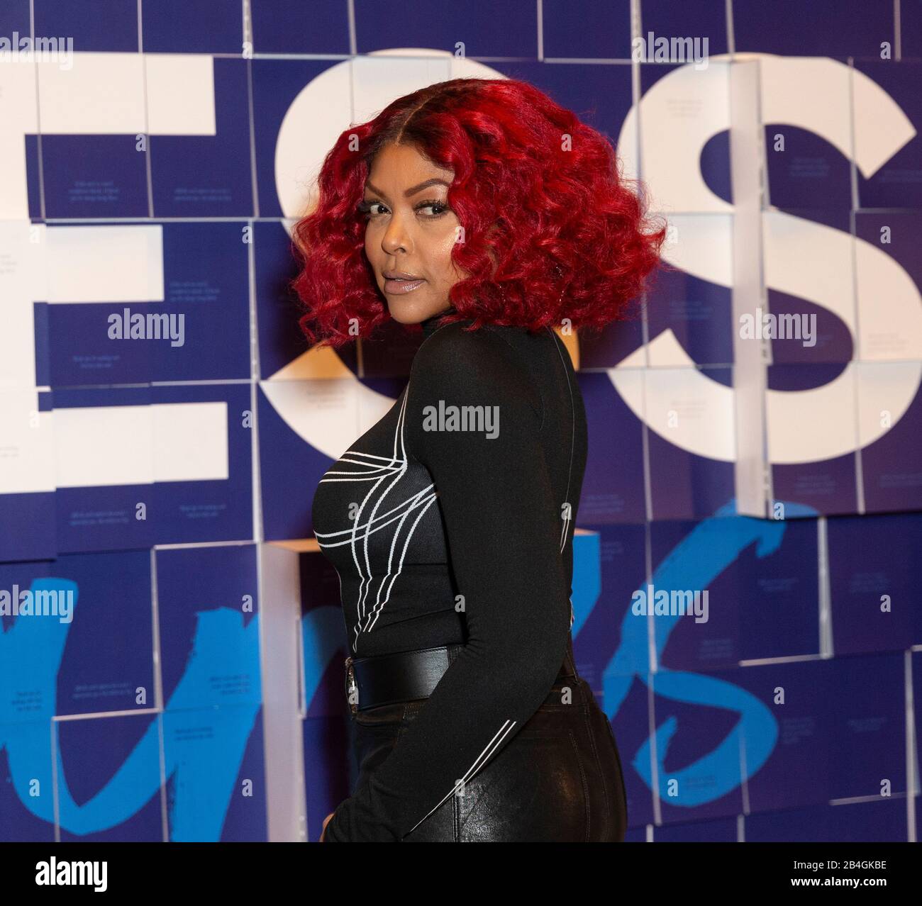 New York, Ny - 6 Marzo 2020: Taraji P. Henson Partecipa All'American Express Employee Appreciation Day Al Grand Central Terminal Vanderbilt Hall Foto Stock