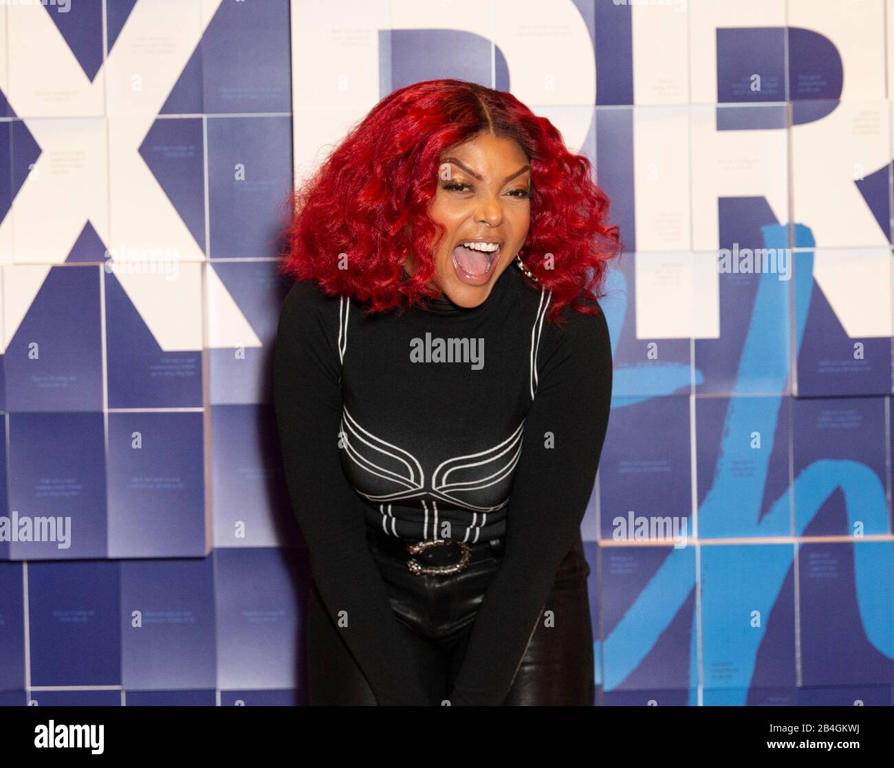 New York, Ny - 6 Marzo 2020: Taraji P. Henson Partecipa All'American Express Employee Appreciation Day Al Grand Central Terminal Vanderbilt Hall Foto Stock
