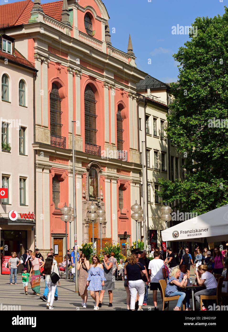 Europa, Germania, Baviera, Città Di Monaco, Neuhauser Strasse, Auditorium Civico, Foto Stock