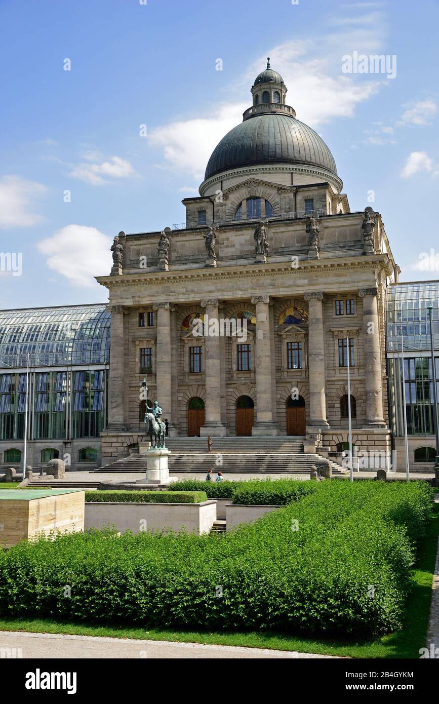 Europa, Germania, Baviera, Monaco Di Baviera, Franz-Josef-Strauss-Ring, Cancelleria Di Stato Bavarese, Foto Stock