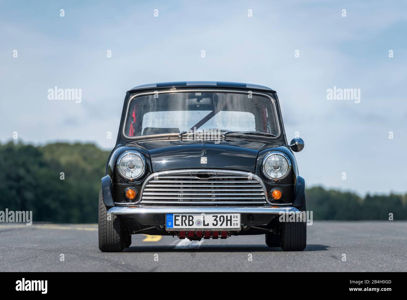 Michelstadt, Hesse, Germania, Innocenti Mini Cooper, tipo B 39, costruito 1974,68 hp, 12275 cc, licenza italiana della Mini Cooper da parte della British Motor Corporation. Foto Stock