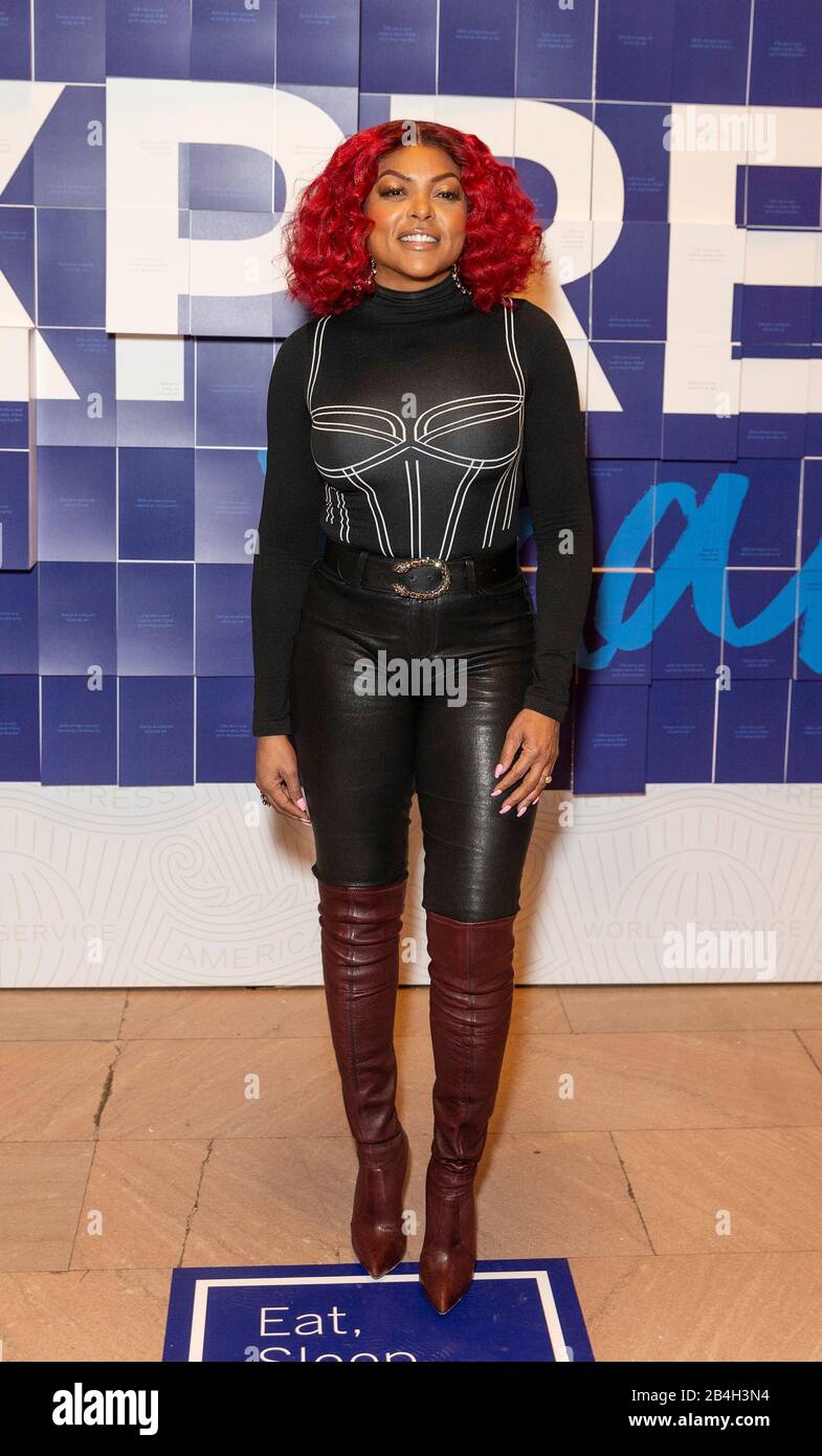 New York, Stati Uniti. 06th Mar, 2020. Taraji P. Henson Partecipa All'American Express Employee Appreciation Day Al Grand Central Terminal Vanderbilt Hall (Photo By Lev Radin/Pacific Press) Credit: Pacific Press Agency/Alamy Live News Foto Stock