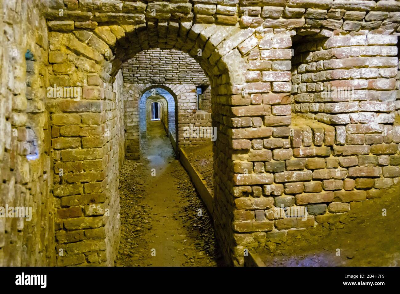 Jülich, casemates sulla testa di ponte Foto Stock