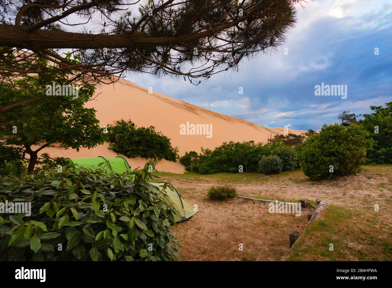 Dune di Pilat sulla costa atlantica, la più alta duna di sabbia in Europa, Francia, Bordeaux, la teste-de-Buch, Arcachon Foto Stock