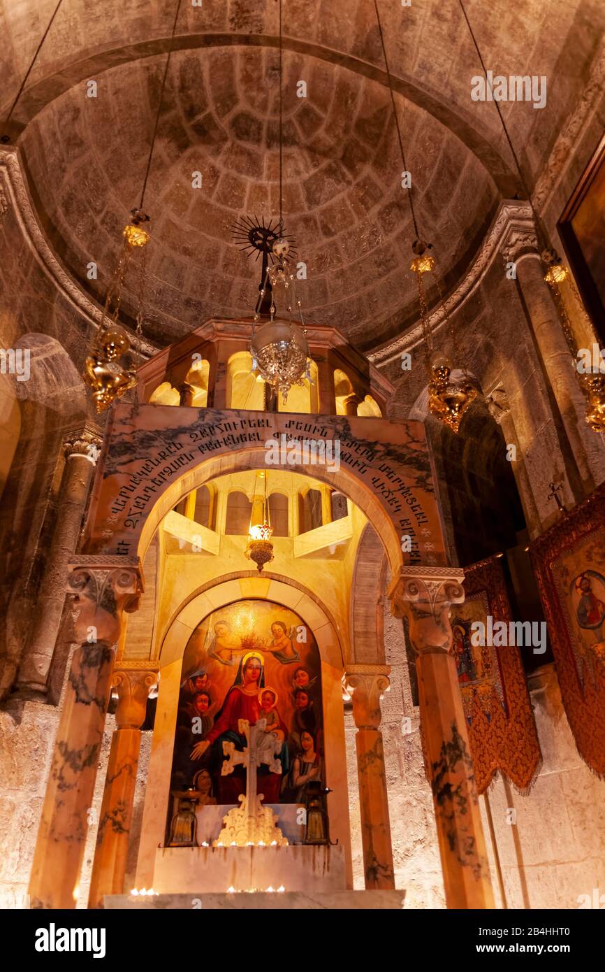 Israele, vista interna, Santo Sepolcro, Gerusalemme Foto Stock