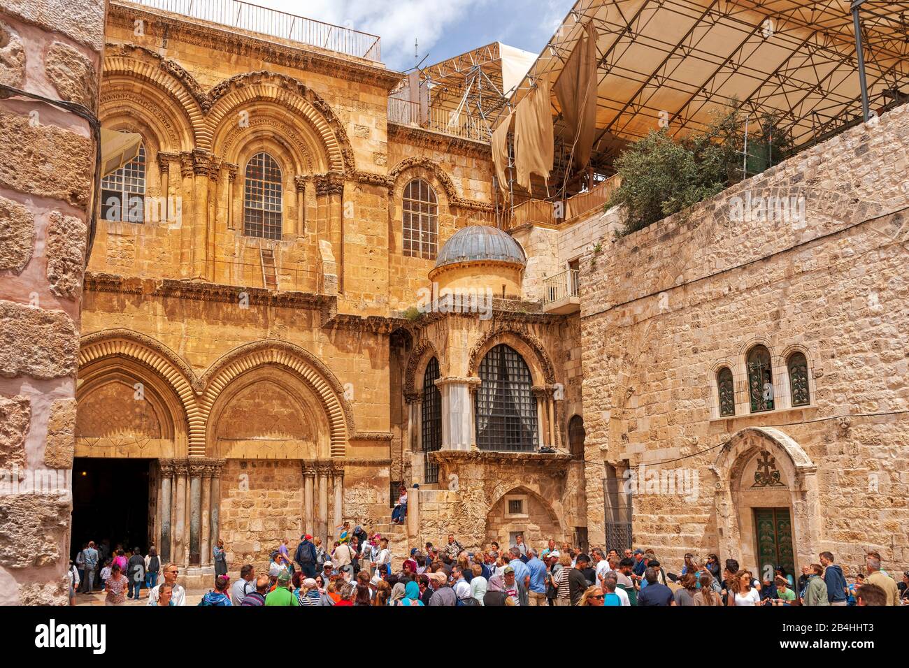 Israele, Ingresso, Santo Sepolcro, Gerusalemme Foto Stock