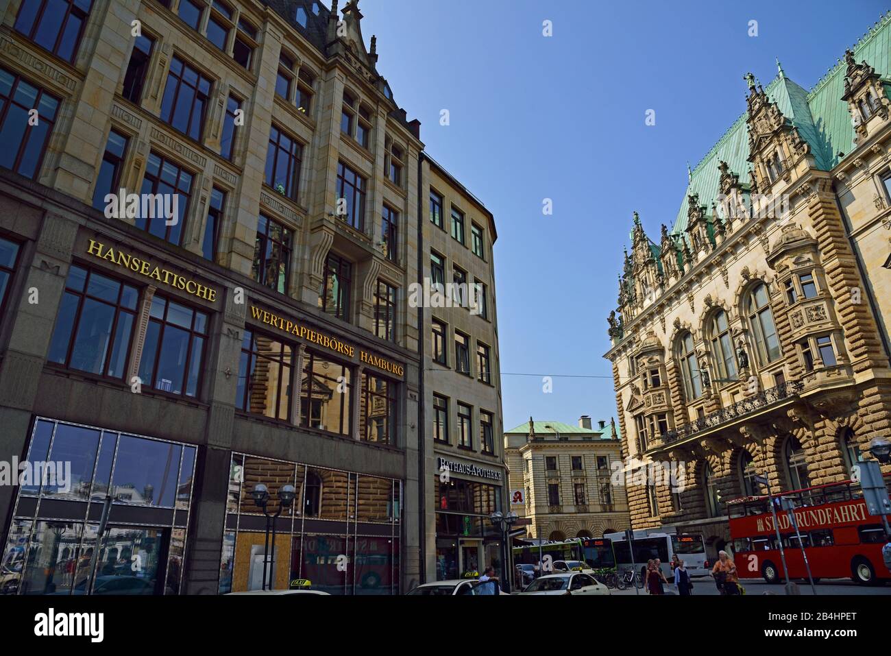 Europa, Germania, Amburgo, Città, Città Vecchia, Nikolaiviertel, Edificio Della Borsa Anseatica, Foto Stock