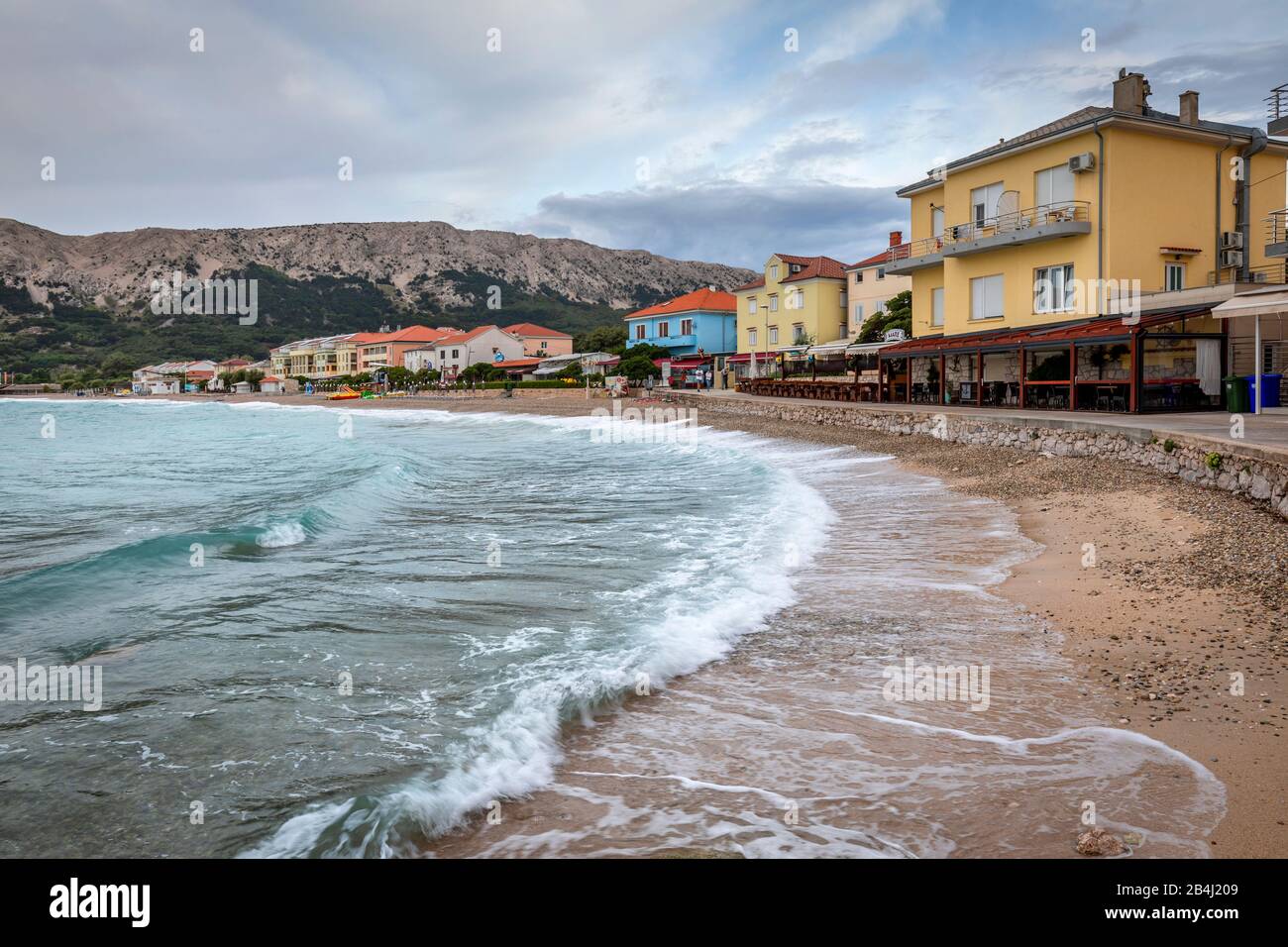 Baska, isola di Krk, baia di Quarnero, costa adriatica, Croazia Foto Stock Baska, isola di Krk, baia di Quarnero, costa adriatica, Croazia Foto Stock