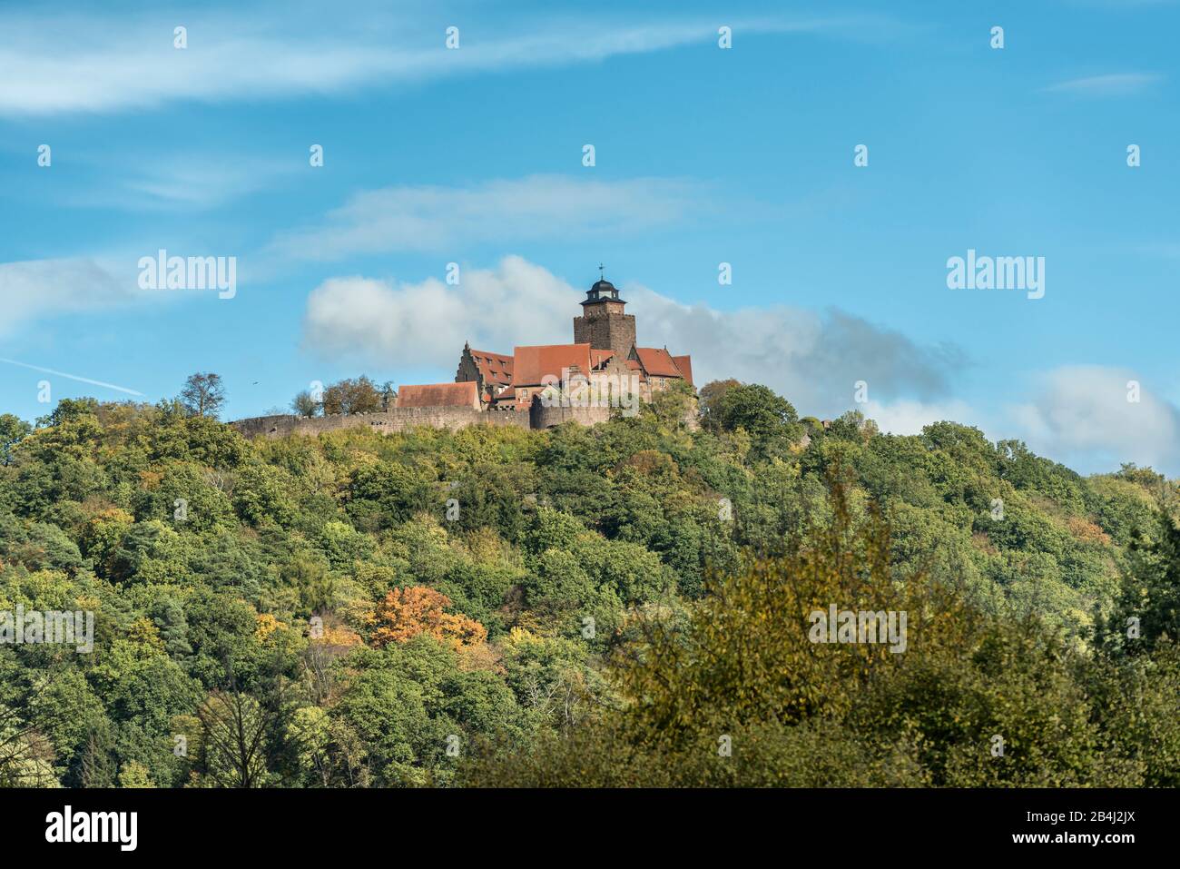 Breuberg, Assia, Germania, Burg Breuberg in autunno Foto Stock