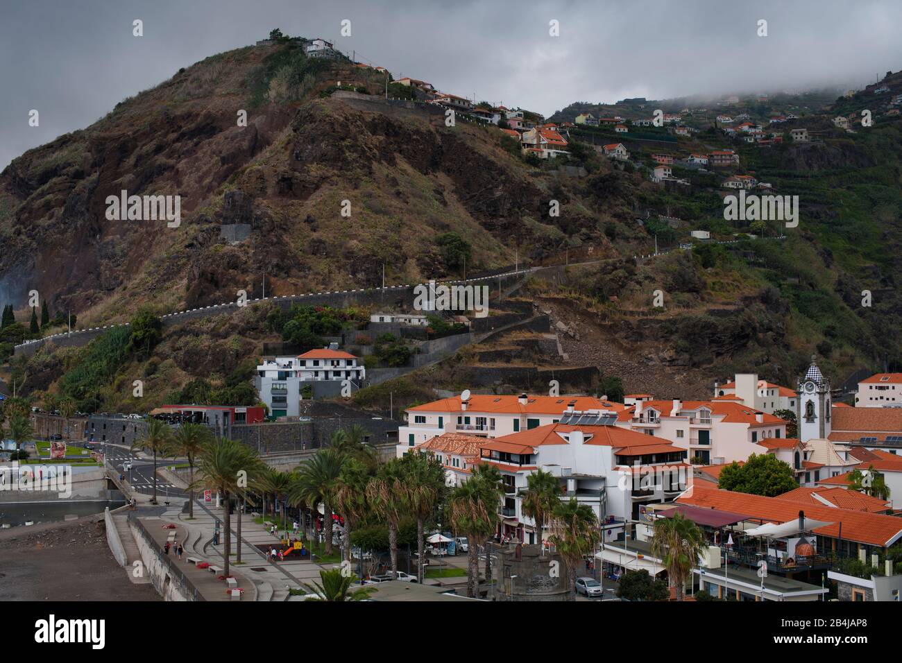 Località Ribeira Brava, Isola Di Madeira, Portogallo Foto Stock