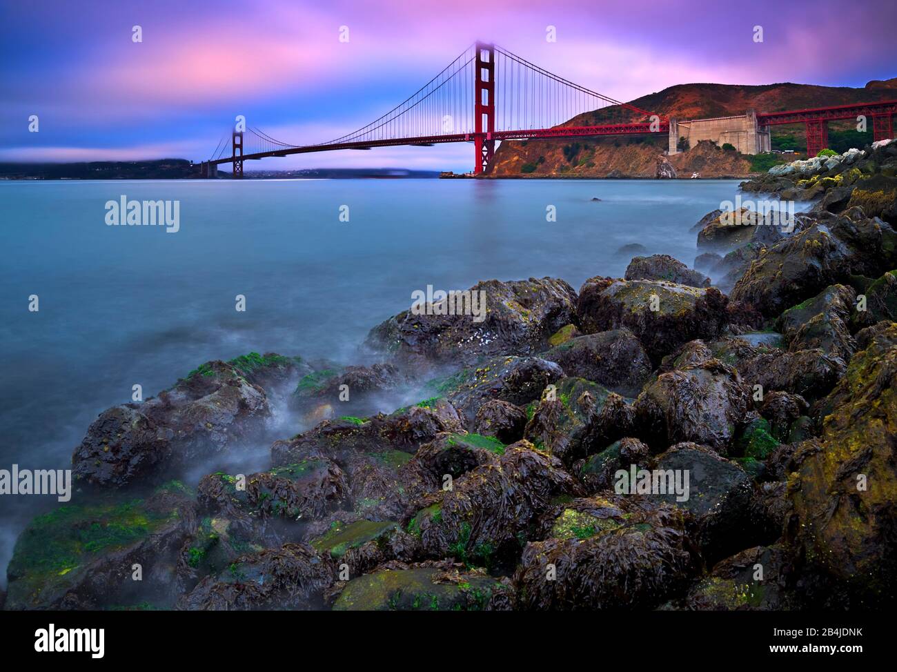 Usa, Stati Uniti D'America, San Francisco, Golden Gate Bridge, Bay Area, California, Foto Stock