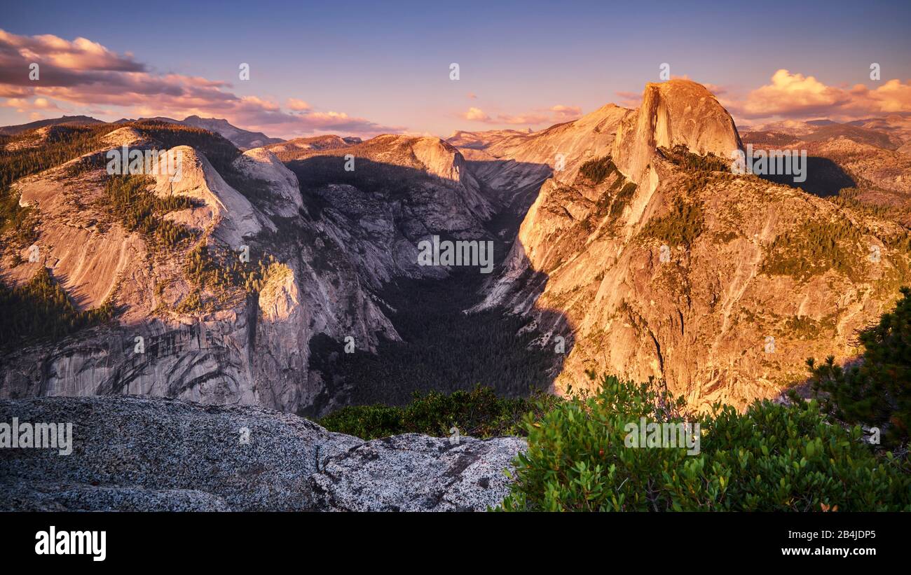 Usa, Stati Uniti D'America, Half Dome Im Yosemite National Park, California Foto Stock