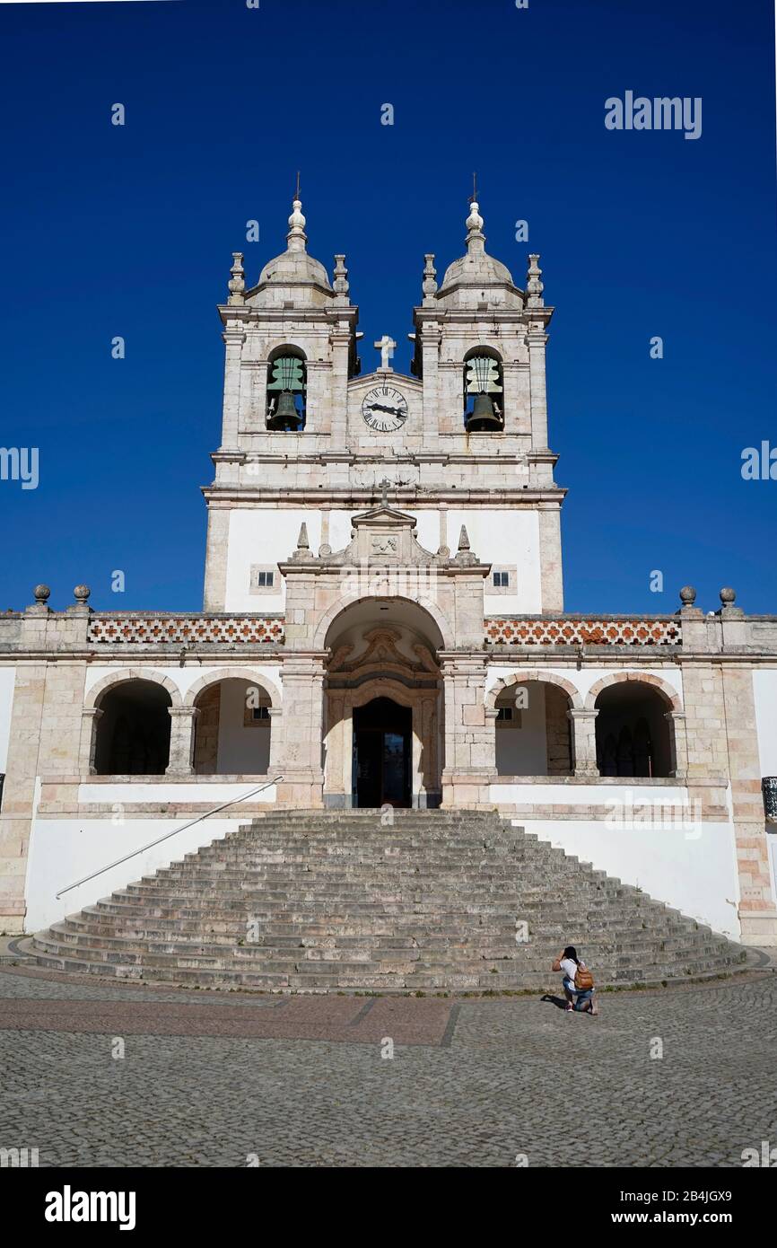 Europa, Portogallo, Centro Regione, Nazare, Sitio, Chiesa, Nossa Senhora Da Nazare, Madonna Di Nazareth Foto Stock
