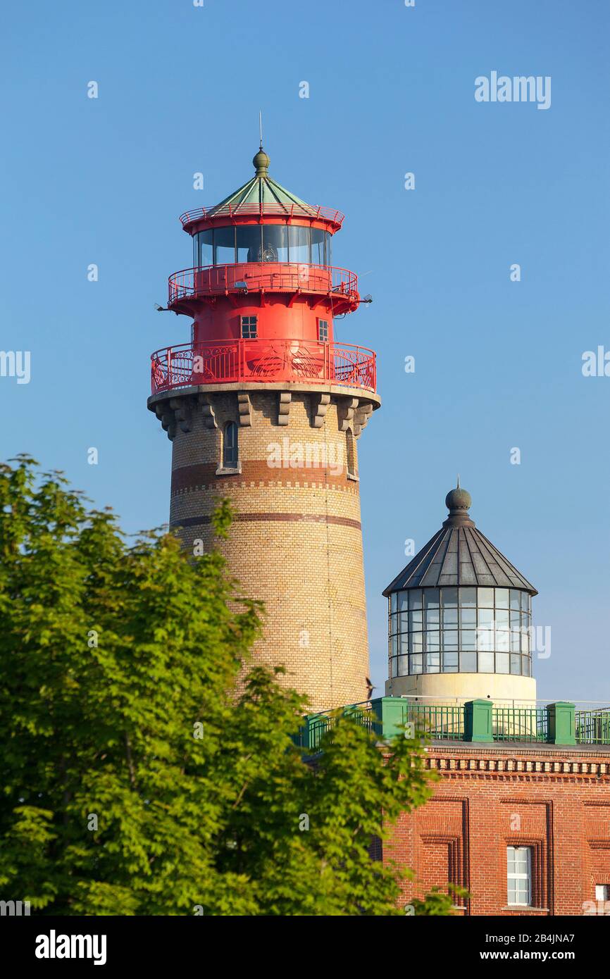 Rügen, Kap Arkona, Leuchttürme (Neuer Leuchtturm Und Schinkelturm) Foto Stock