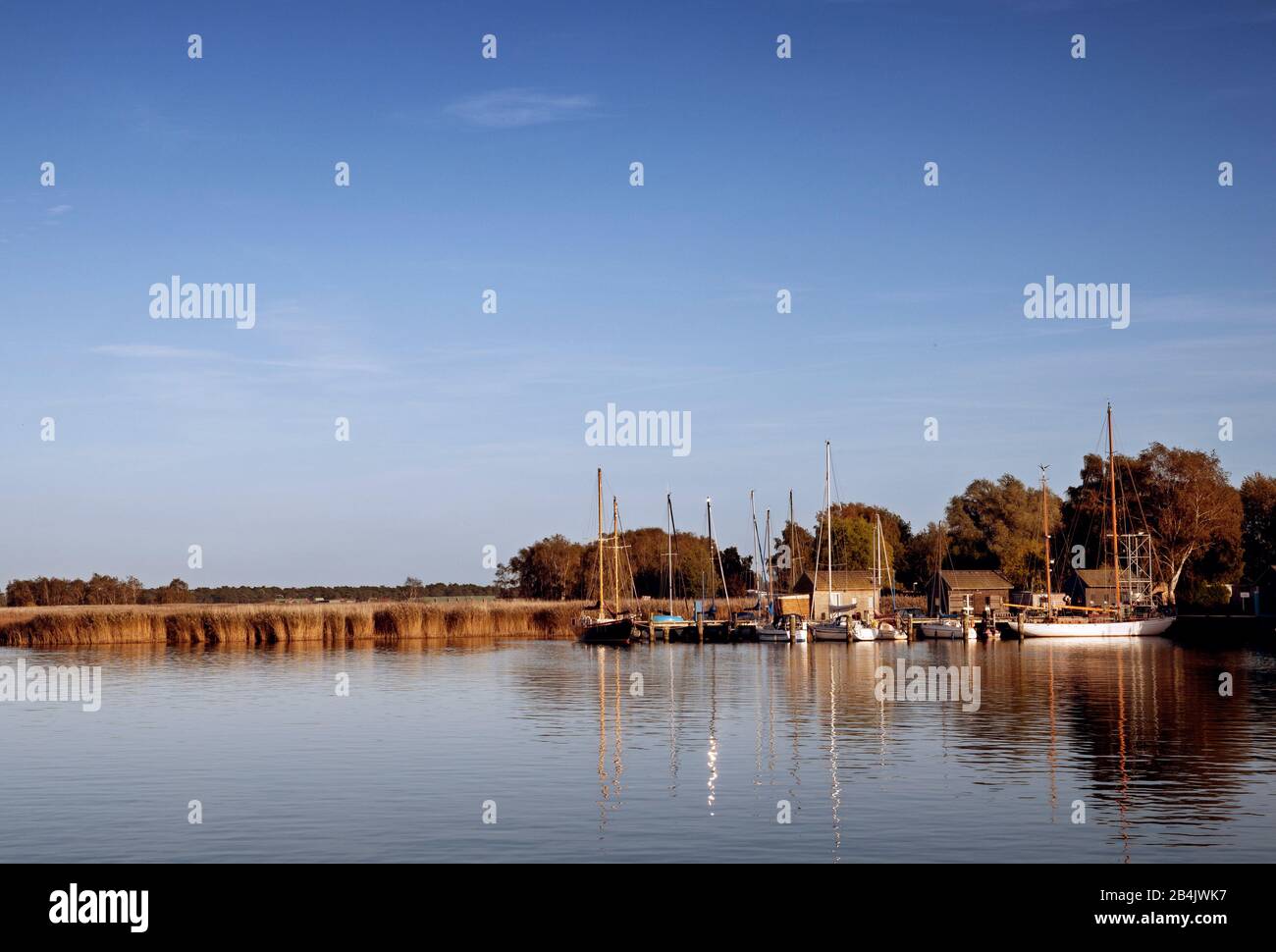 Porto Di Gager, Mönchgut, Isola Di Rügen Foto Stock