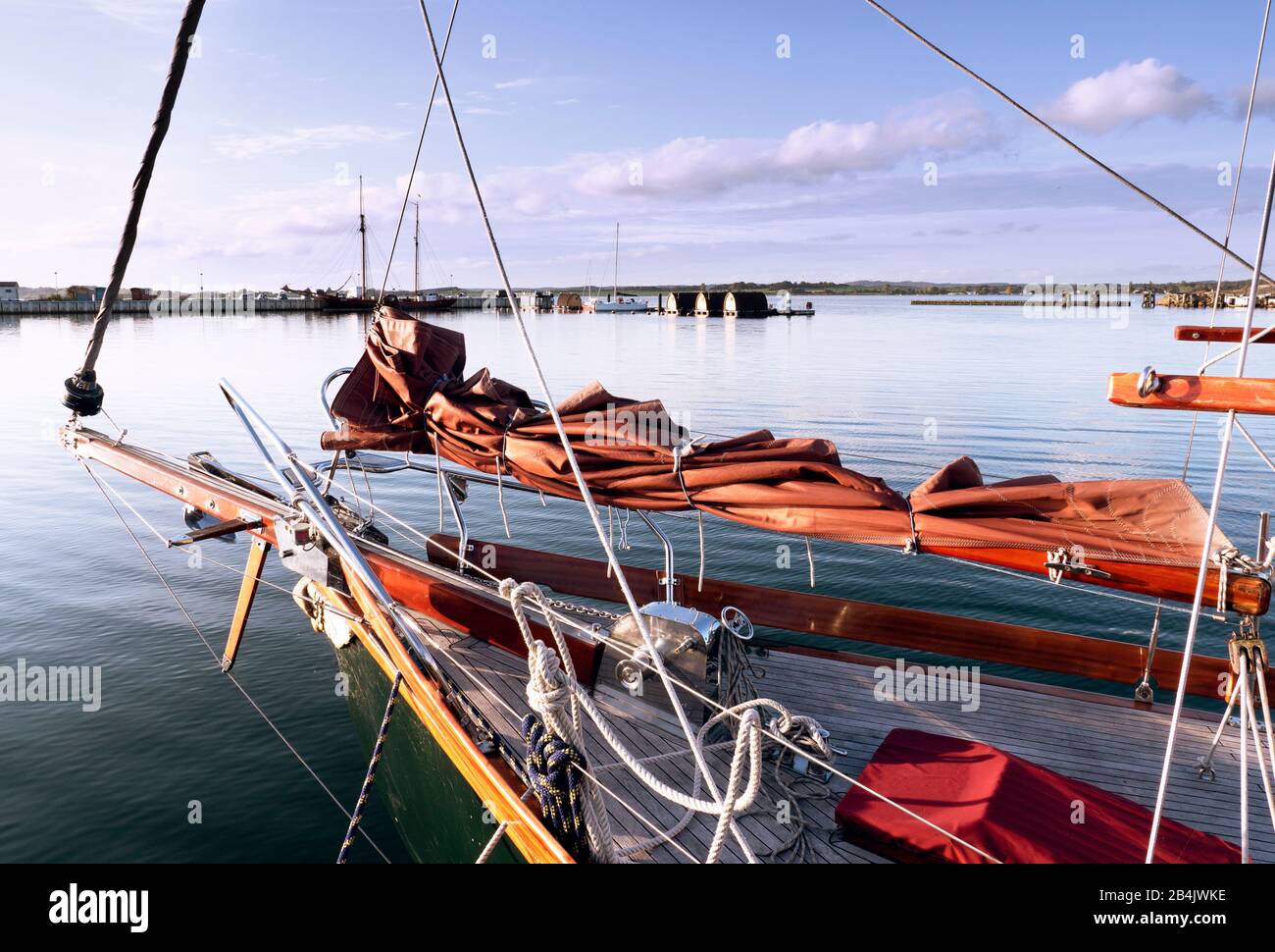 Porto Di Gager, Mönchgut, Isola Di Rügen Foto Stock