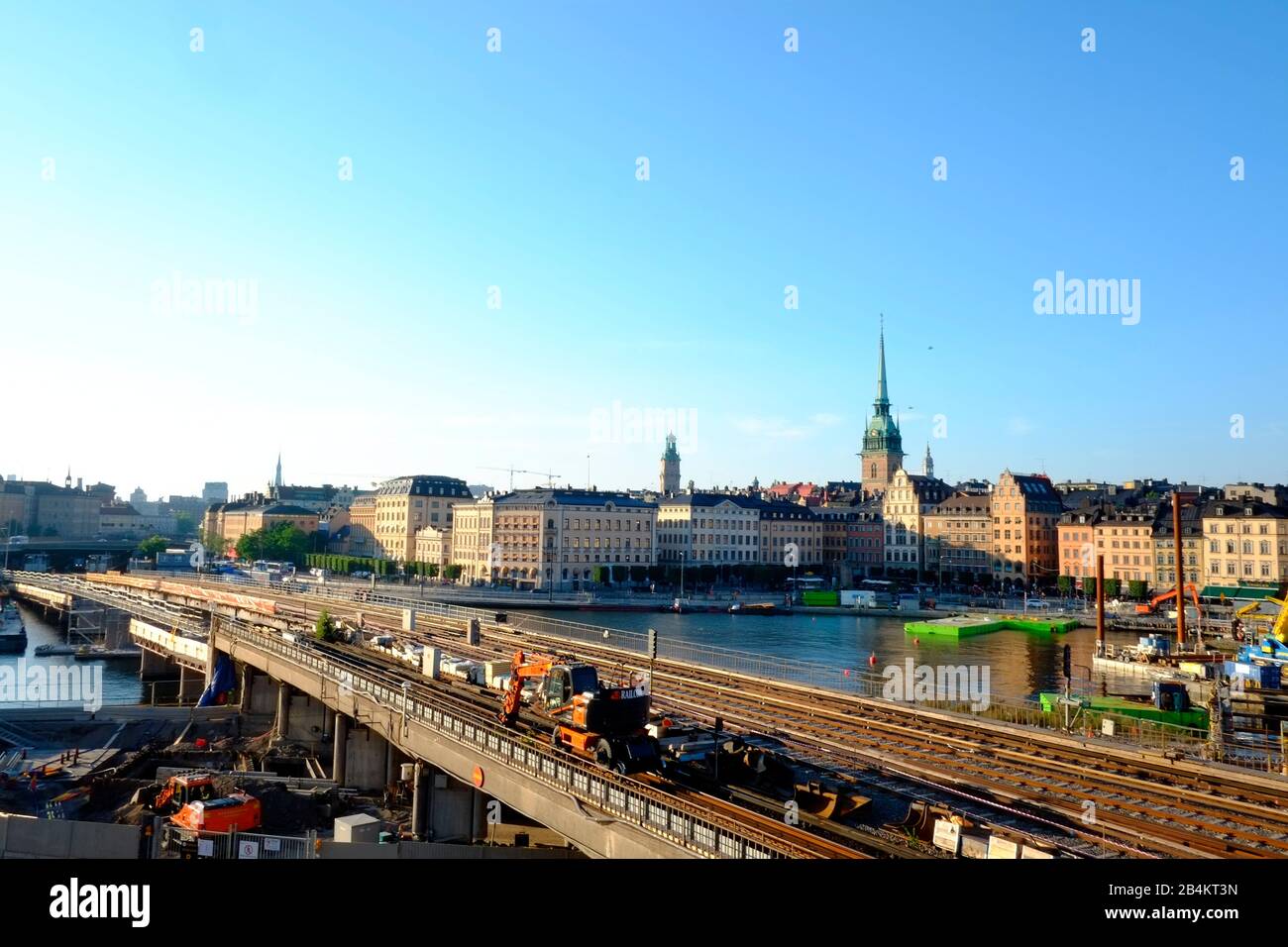 Stoccolma, Svezia, edifici storici a Gamla Stan, città vecchia, patrimonio dell'umanità dell'UNESCO Foto Stock