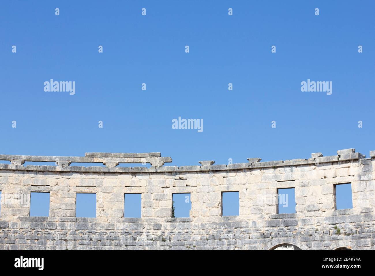 L'anfiteatro romano di Pula, Croazia Foto Stock