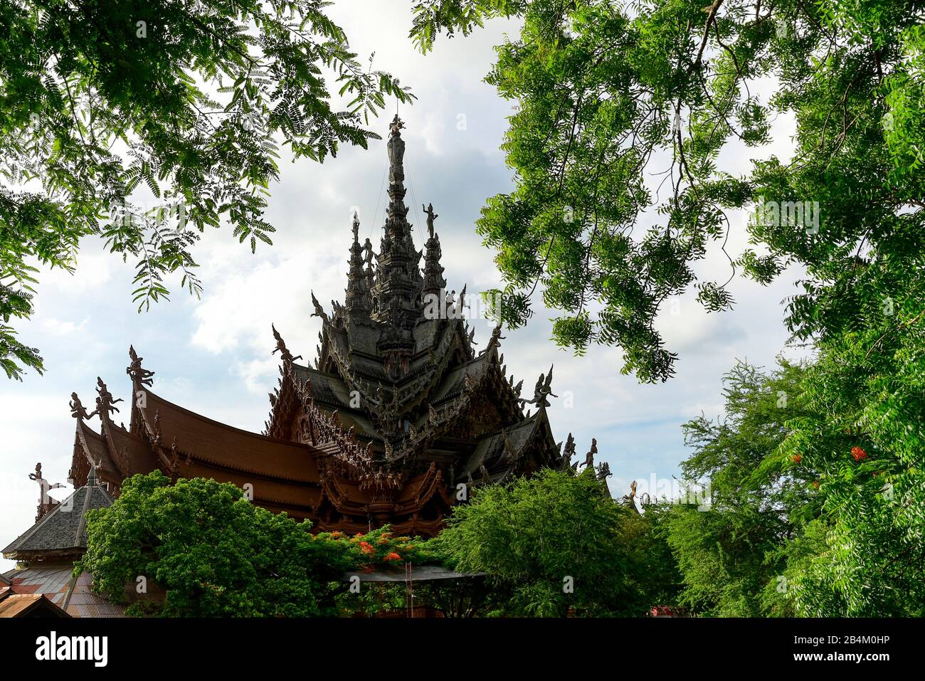 Santuario Della Verità Tempio, Pattaya, Thailandia, Asia Foto Stock