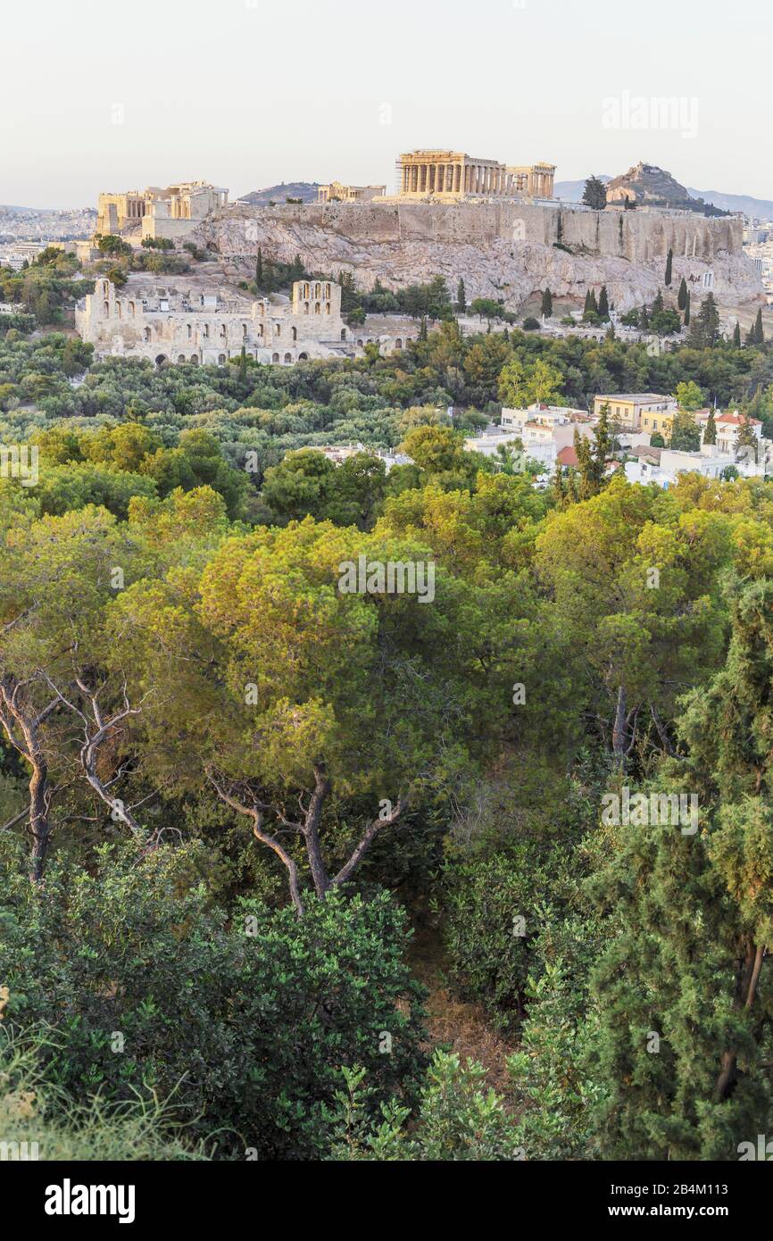 Acropoli di Atene, Atene, Grecia, Europa Foto Stock