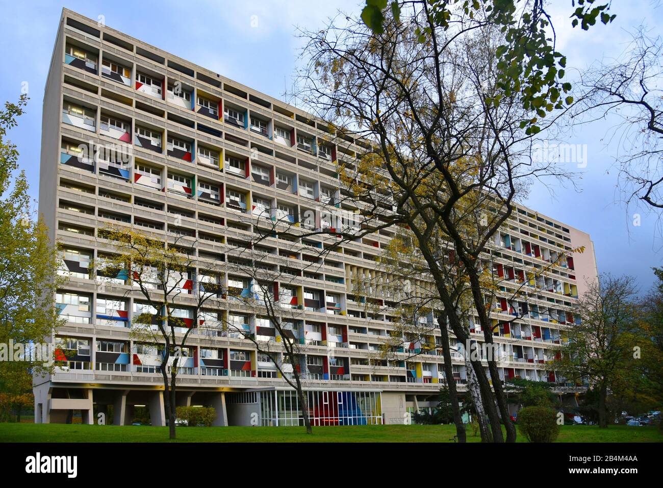 Europa, Germania, Berlino, Corbusierhaus, Flatowallee, Westend Charlottenburg-Wilmersdorf, Giorno Foto Stock