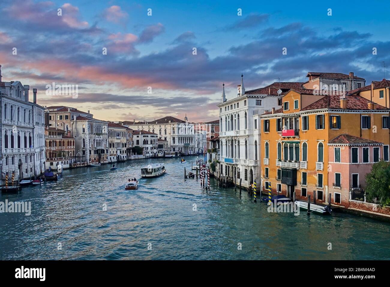 Canal Grande di Venezia, Italia Foto Stock