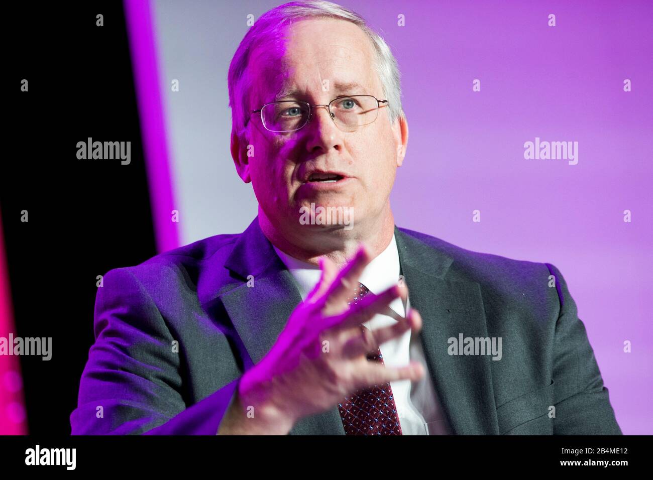 John Shannon, Vice President e Program Manager, Space Launch System, The Boeing Company, parla al U.S. Chamber of Commerce Aviation Summit di W. Foto Stock