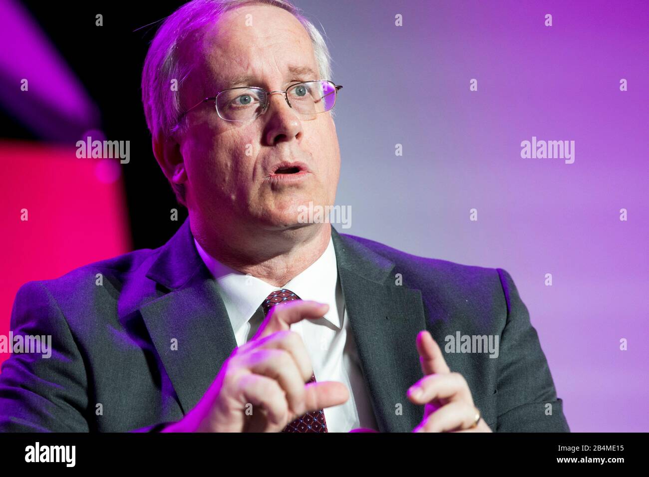 John Shannon, Vice President e Program Manager, Space Launch System, The Boeing Company, parla al U.S. Chamber of Commerce Aviation Summit di W. Foto Stock