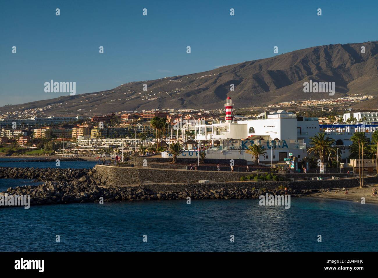 Spagna Isole Canarie isola di Tenerife Playa de Las Americas, Puerto de Colon, area portuale Foto Stock