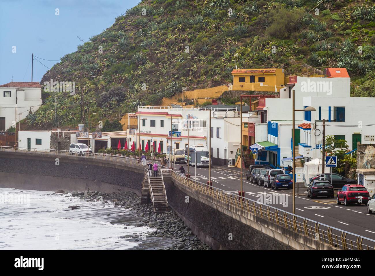 Spagna Isole Canarie Tenerife Island, Almaciga, costa nordoccidentale village Foto Stock