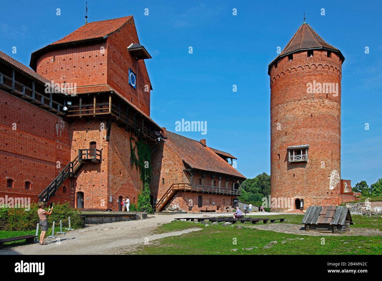 Castello Turaida, Sigulda, Lettonia, Paesi Baltici Foto Stock