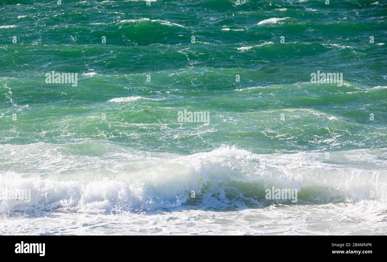 Surf a Long Beach, Sag Harbor, NY Foto Stock