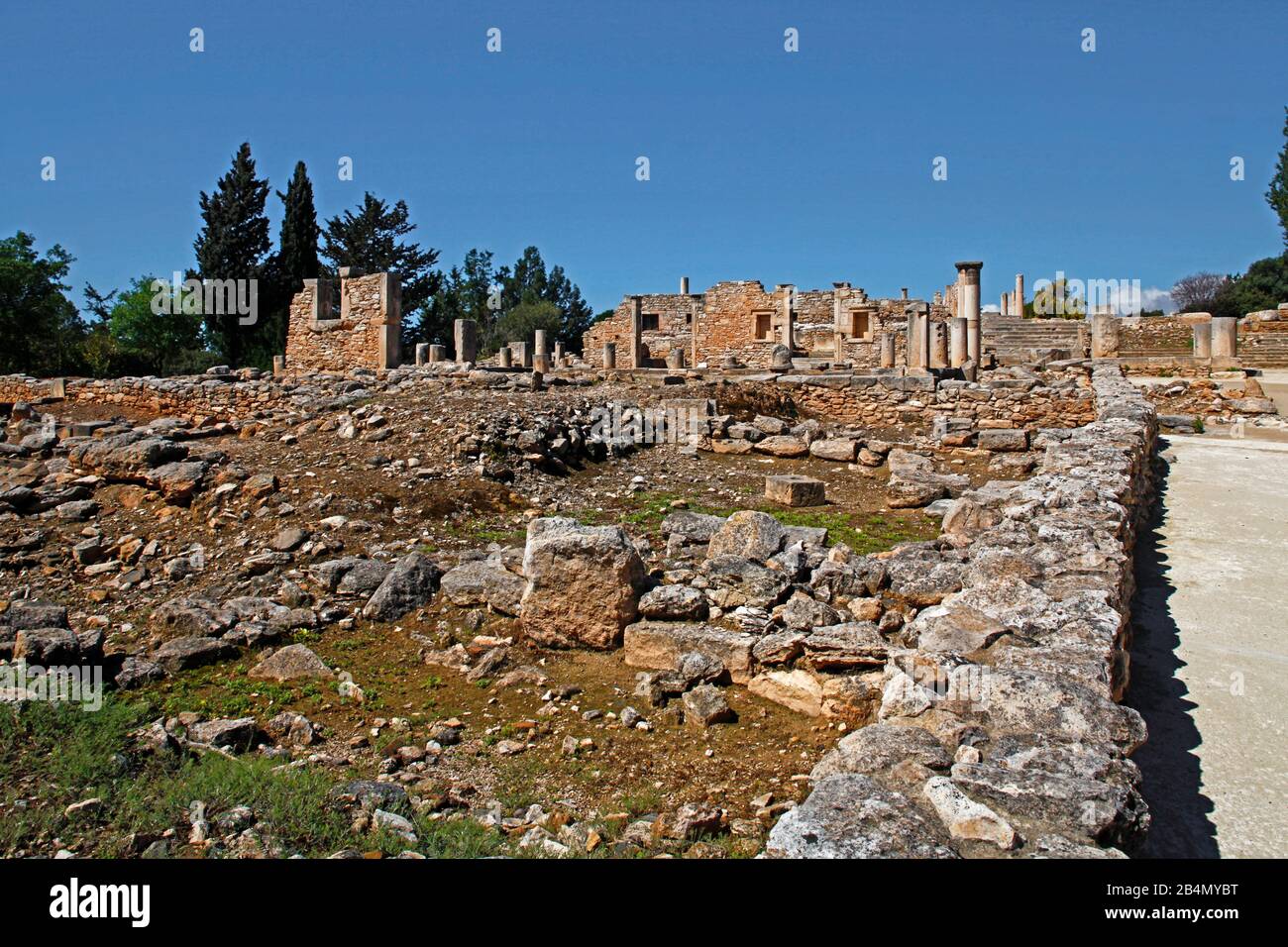 Kourion, scavi, Cipro, parte greca Foto Stock