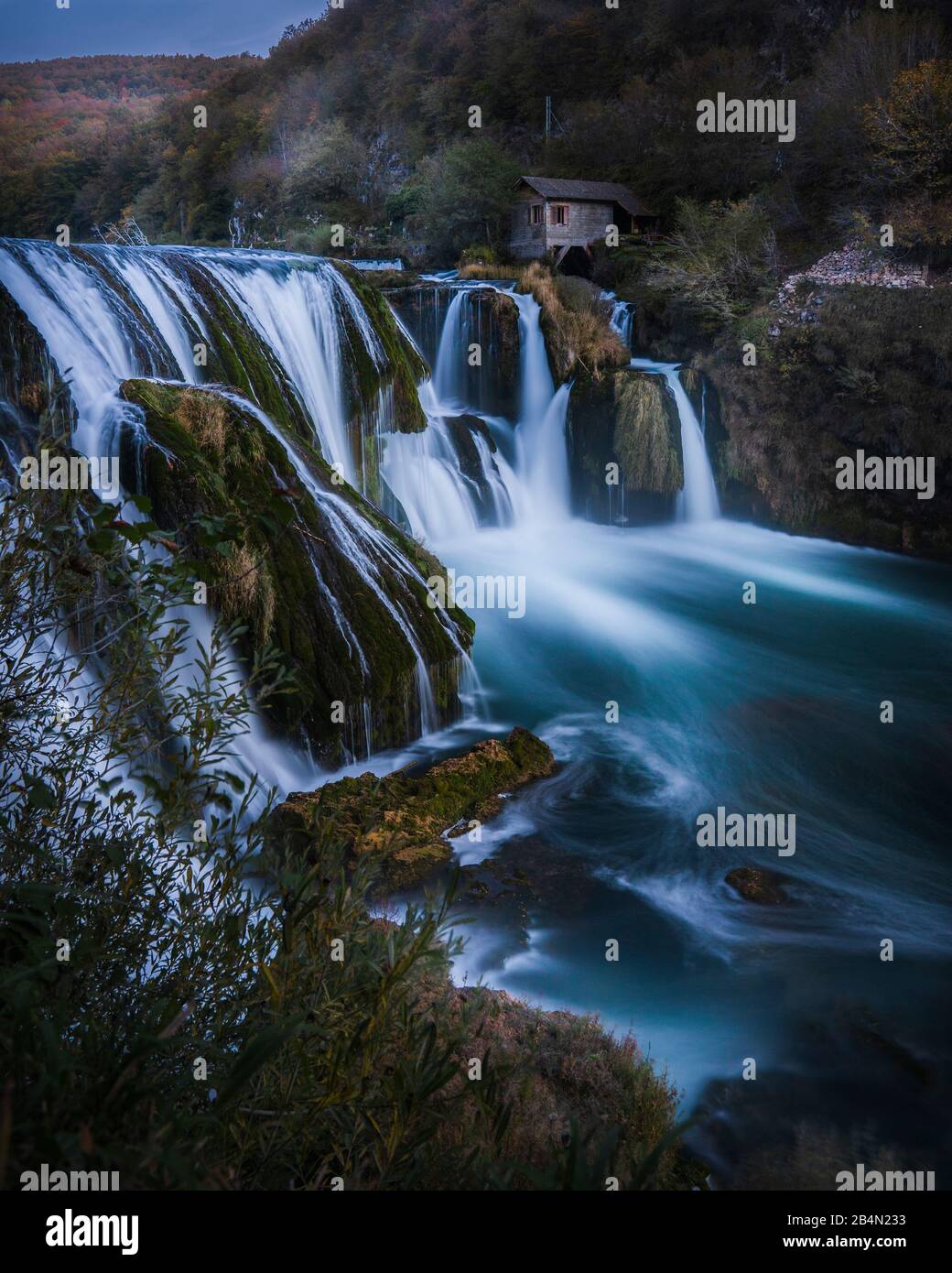 Cascata Strbacki buk in Bosnia Erzegovina Foto Stock