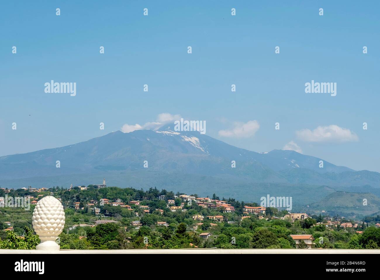 Il vulcano Etna (Etna), San Giovanni la punta, Italia meridionale, Europa, Sicilia, Italia Foto Stock
