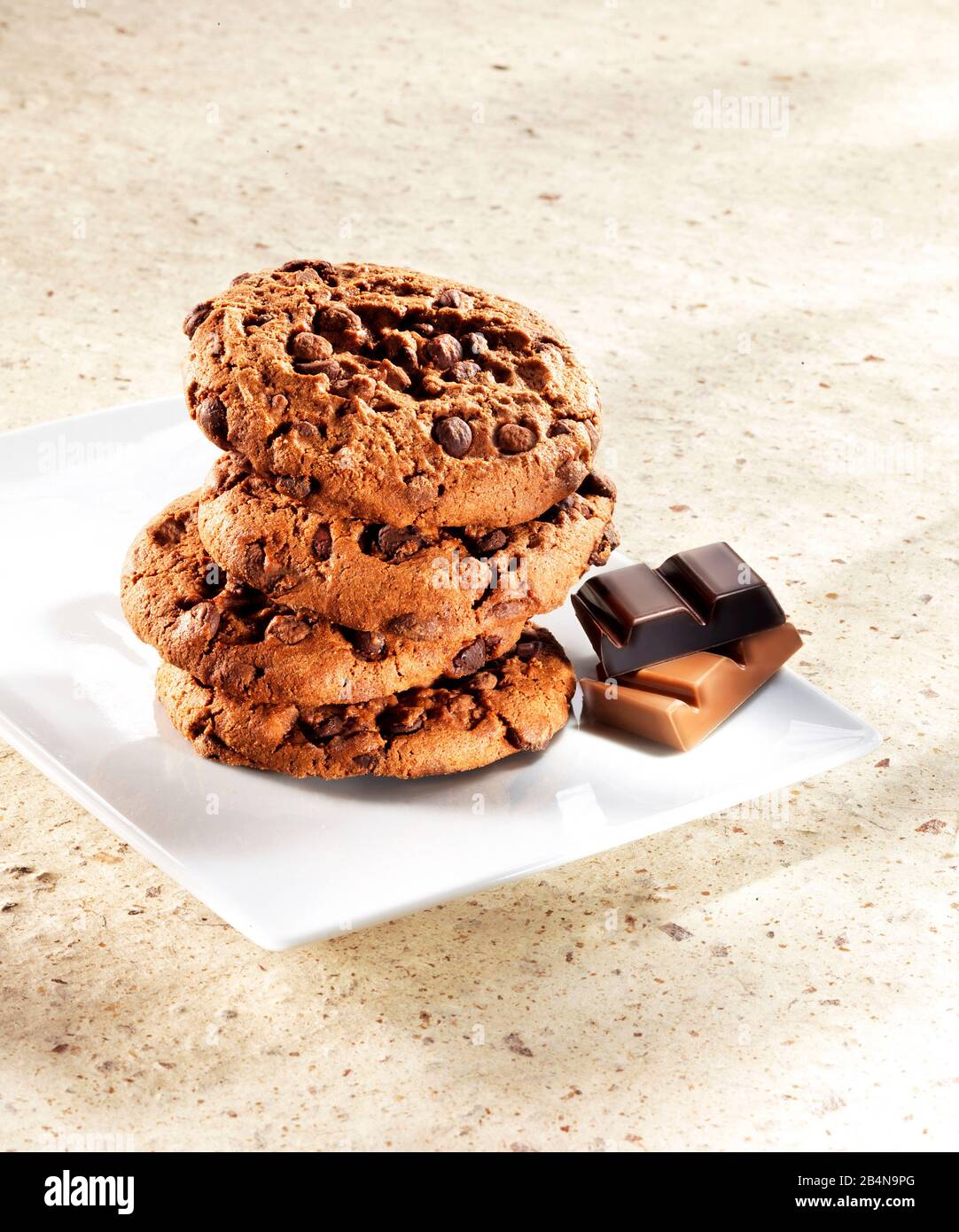 Biscotti al cioccolato Foto Stock