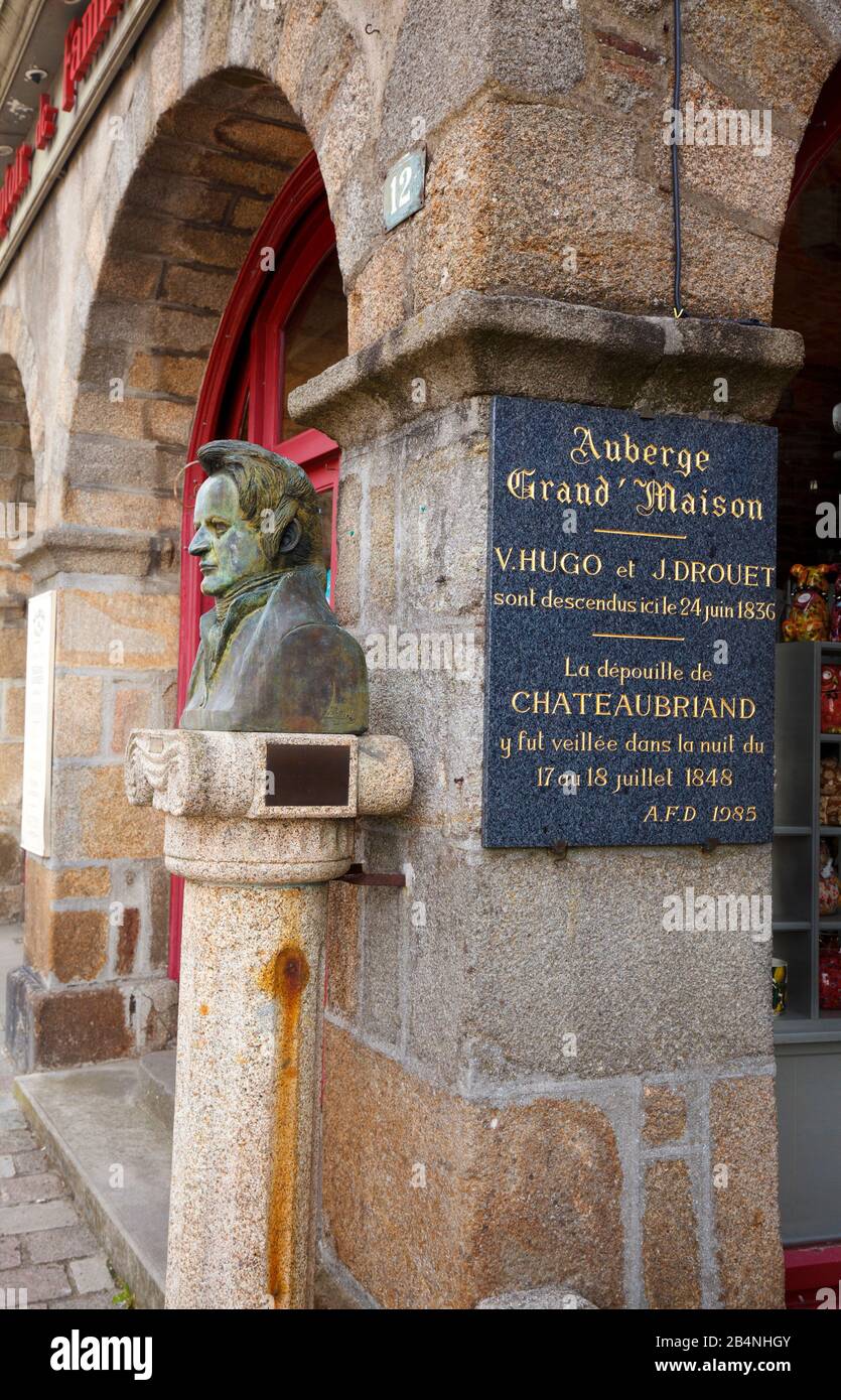 Il comune di Saint-Pierre-de-Bretagne è un comune della regione dell'Ille-et-Vilaine. Premiato come 'Petite cité de caractère', piccolo luogo con carattere. Qui lo scrittore Victor Hugo incontrò la sua musa Juliette Drouet. Foto Stock