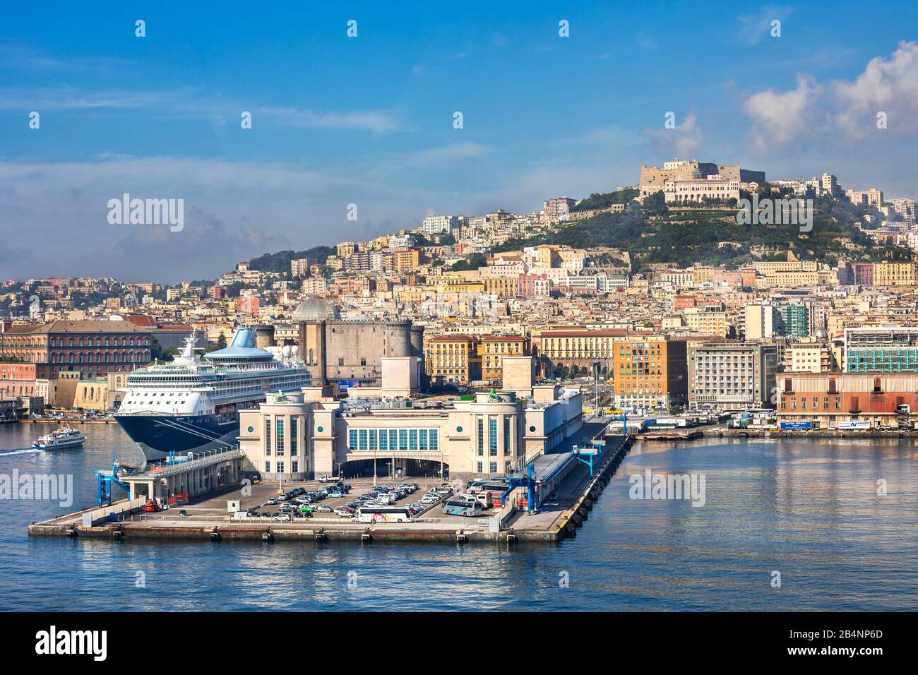 Italia, Napoli, Panorama Della Città, Foto Stock