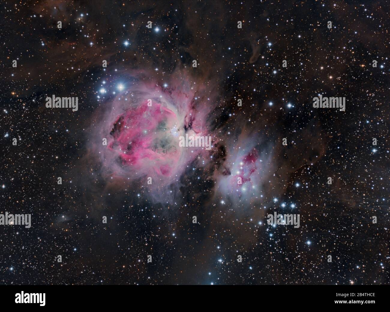 La Grande Nebulosa Orion (M42) Foto Stock