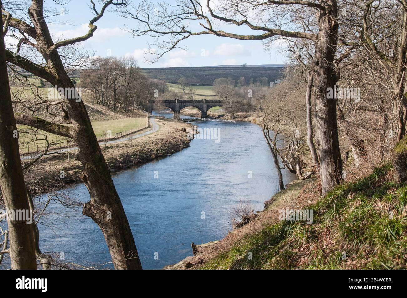 In tutto il Regno Unito - una giornata fuori a Bolton Abbey Foto Stock