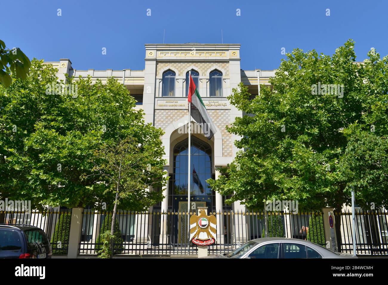 Botschaft, Vereinigte Arabische Emirate, Hiroshimastrasse,il Tiergarten, nel quartiere Mitte di Berlino, Deutschland Foto Stock