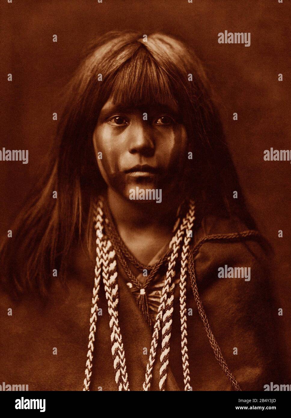Alla fine del ventesimo secolo fotografo Edward S. Curtis immagini registrate di oltre 80 tribù indigene del nord America - MOSA-MOHAVE' 1904 Foto Stock
