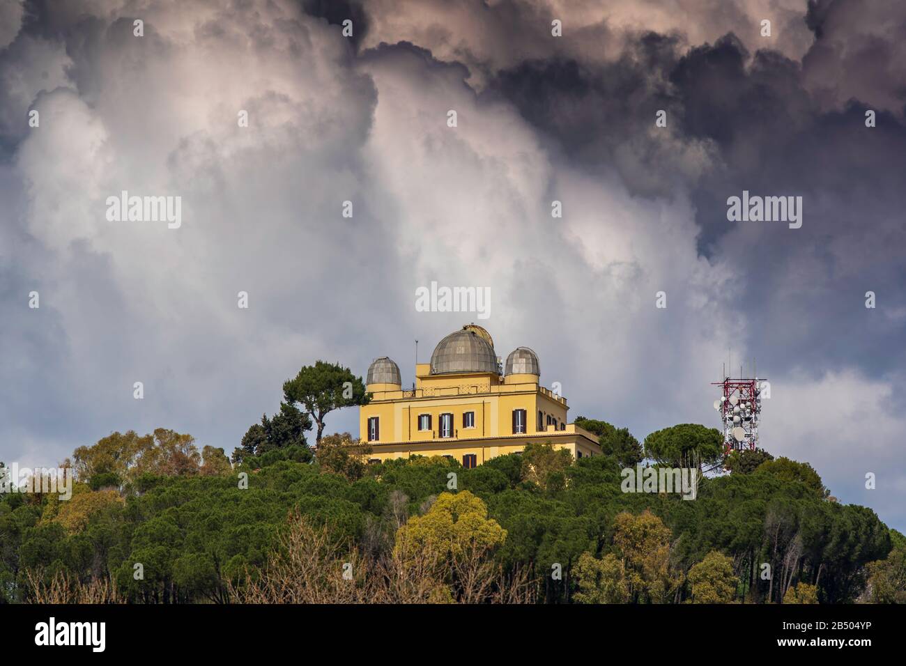 Osservatorio di Monte Mario Foto Stock