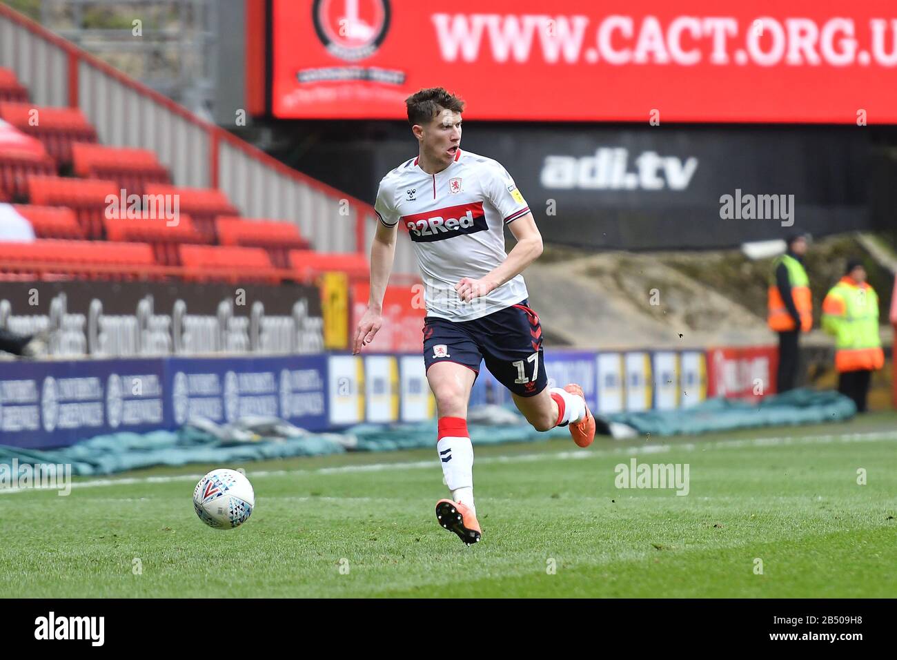 Londra, Regno Unito. 07th Mar, 2020.Paddy McNair di Middlesbrough in azione durante la partita Sky Bet Championship tra Charlton Athletic e Middlesbrough a Valley, Londra, sabato 7th marzo 2020. (Credit: Ivan Yordanov | MI News) La Fotografia può essere utilizzata solo per scopi editoriali di giornali e/o riviste, licenza richiesta per uso commerciale Credit: Mi News & Sport /Alamy Live News Credit: Mi News & Sport /Alamy Live News Foto Stock