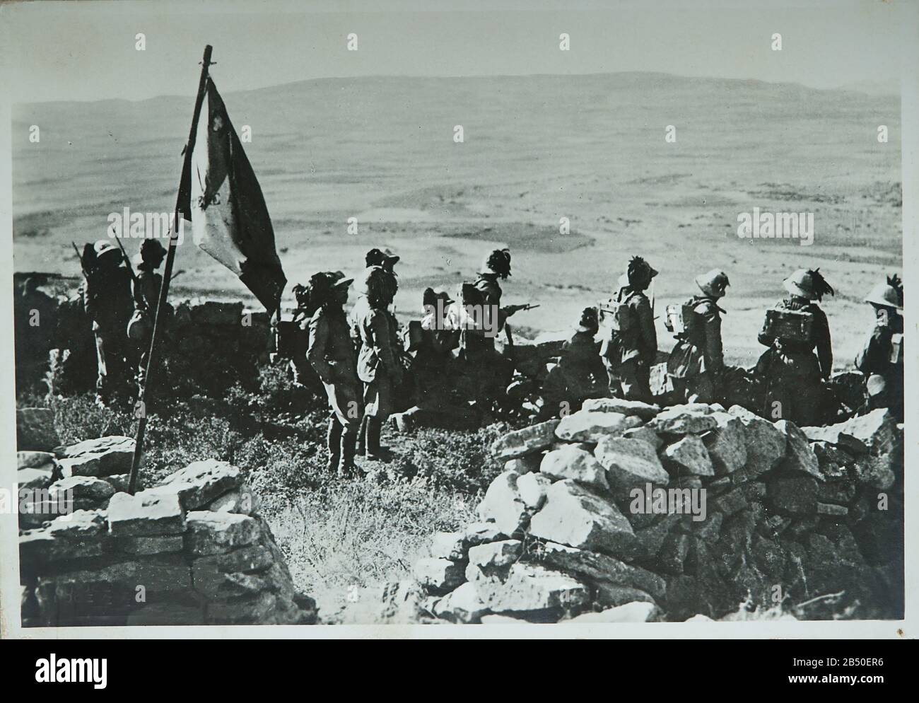 Bersaglieri vicino a Gandra A.O.I., truppe italiane, in Somaliland, camicie nere, seconda guerra mondiale Foto Stock