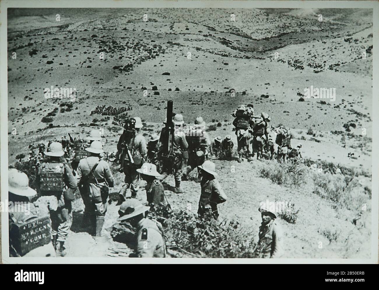 Taga Taga A.O.I., truppe italiane, in Somaliland, camicie nere, seconda guerra mondiale Foto Stock