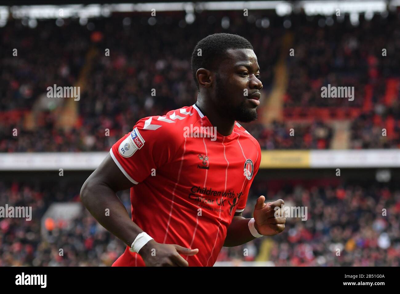 Londra, Regno Unito. 07th Mar, 2020. Deji Oshilaja di Charlton durante la partita Sky Bet Championship tra Charlton Athletic e Middlesbrough a Valley, Londra, sabato 7th marzo 2020. (Credit: Ivan Yordanov | MI News) La Fotografia può essere utilizzata solo per scopi editoriali di giornali e/o riviste, licenza richiesta per uso commerciale Credit: Mi News & Sport /Alamy Live News Foto Stock