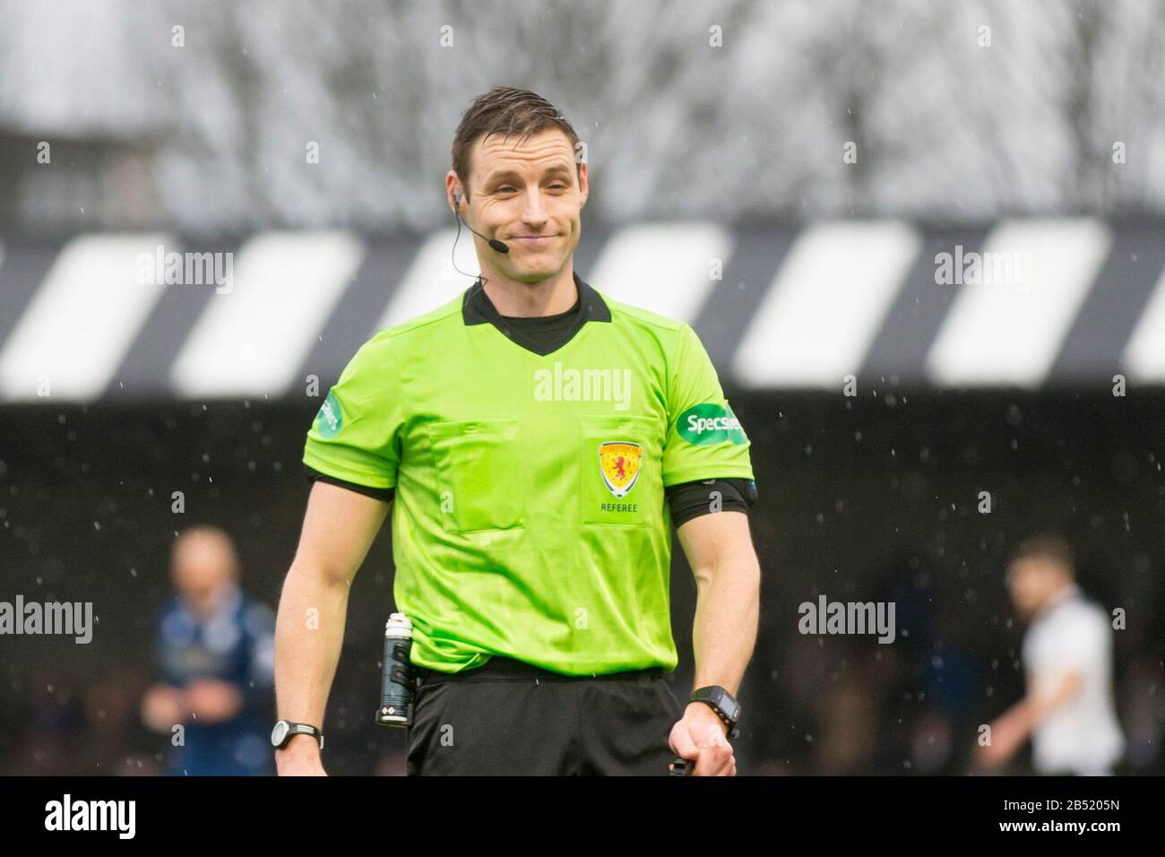 7th Marzo 2020; Somerset Park, Ayr, South Ayrshire, Scozia; Scottish Championship Football, Ayr United Contro Dundee Fc; Refee Steven Mclean Foto Stock